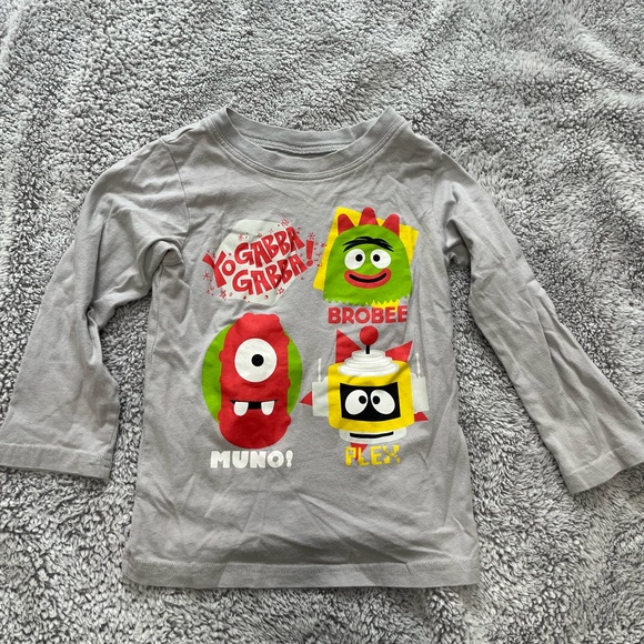 Yo Gabba Gabba! Kids Gray Long Sleeve Shirt - Picture 1 of 3